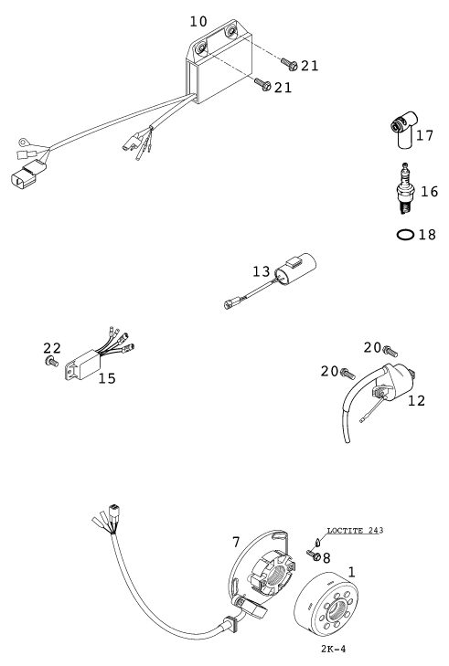 Náhled schématu IGNITION SYSTEM