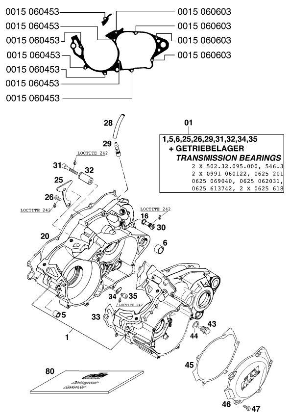 Náhled schématu ENGINE CASE