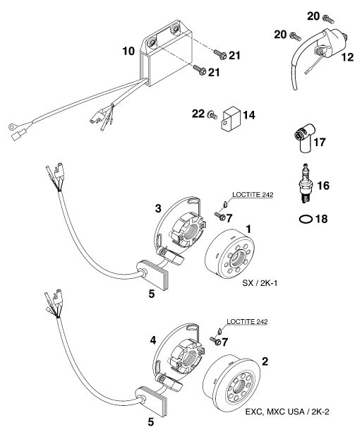 Náhled schématu IGNITION SYSTEM