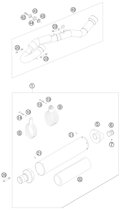 Náhled schématu EXHAUST SYSTEM