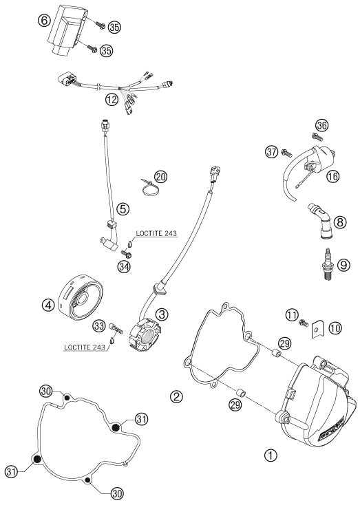 Náhled schématu IGNITION SYSTEM