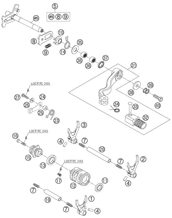 Náhled schématu SHIFTING MECHANISM