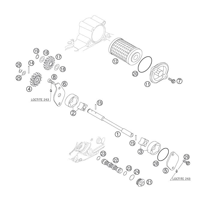 Náhled schématu LUBRICATING SYSTEM
