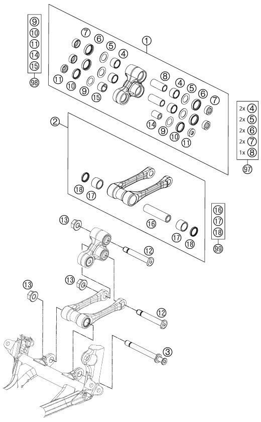Náhled schématu PRO LEVER LINKING