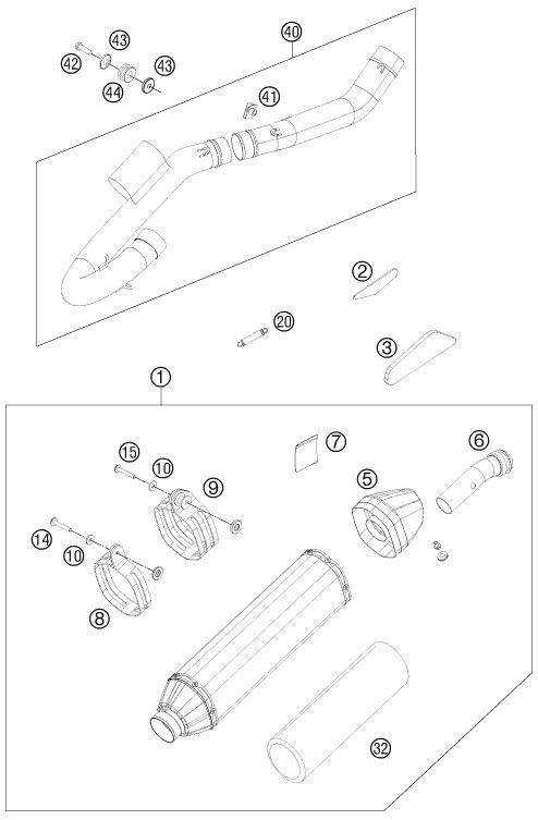 Náhled schématu EXHAUST SYSTEM