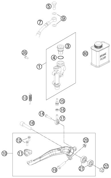 Náhled schématu REAR BRAKE CONTROL