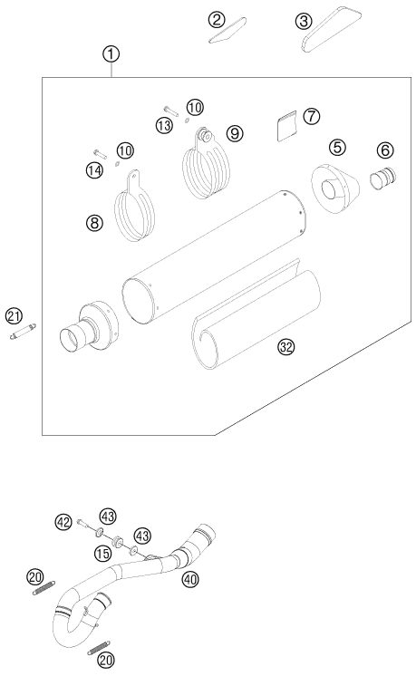 Náhled schématu EXHAUST SYSTEM
