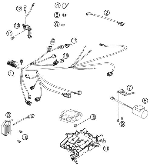 Náhled schématu WIRING HARNESS