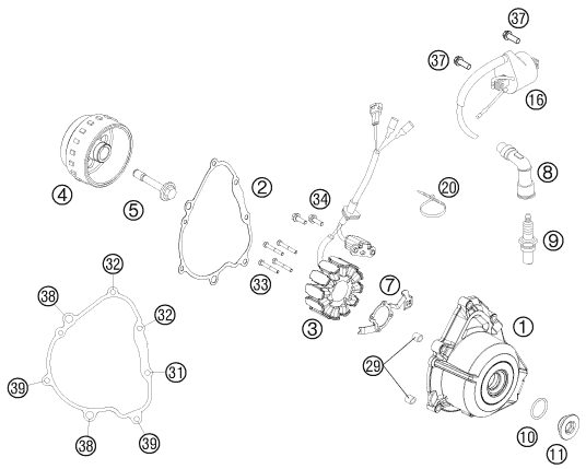 Náhled schématu IGNITION SYSTEM