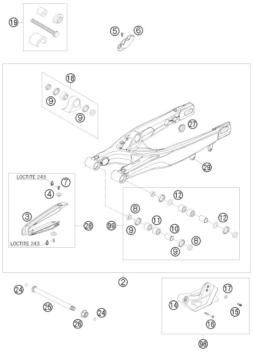 Náhled schématu SWING ARM