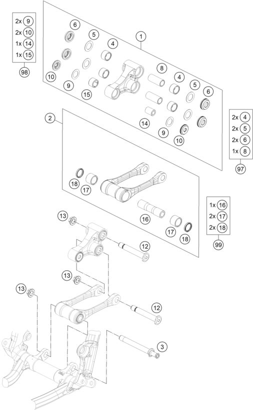 Náhled schématu PRO LEVER LINKING