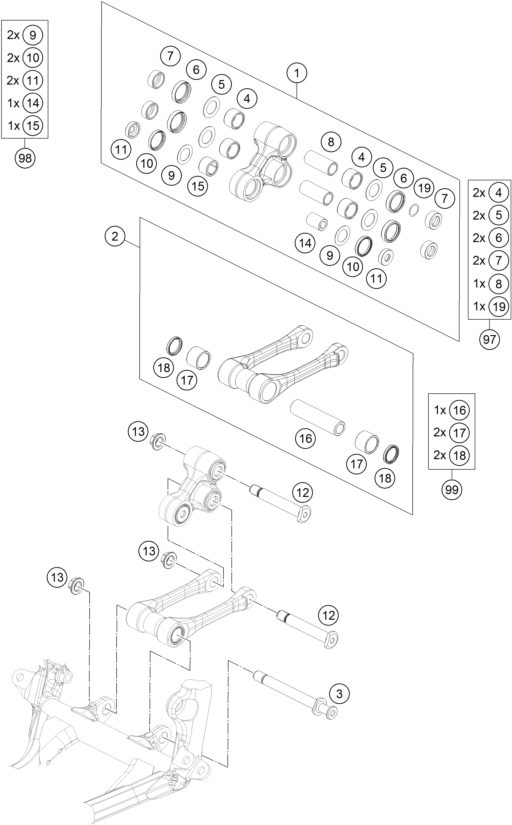 Náhled schématu PRO LEVER LINKING