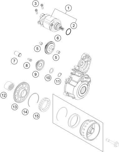 Náhled schématu ELECTRIC STARTER