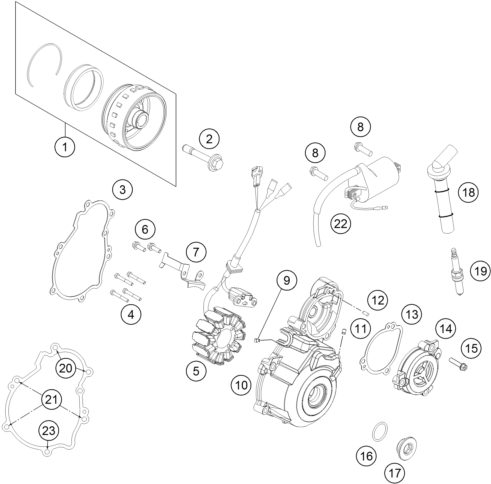 Náhled schématu IGNITION SYSTEM