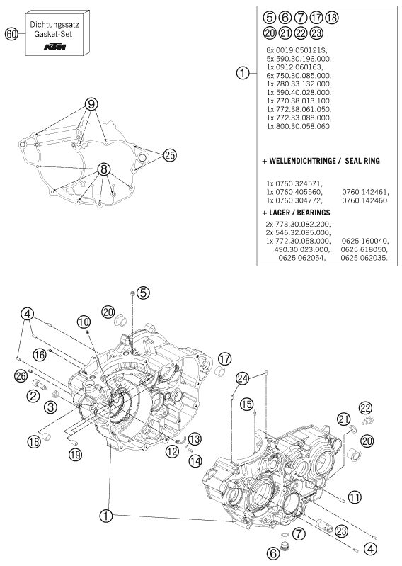 Náhled schématu ENGINE CASE