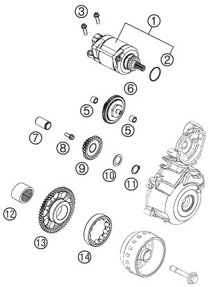 Náhled schématu ELECTRIC STARTER