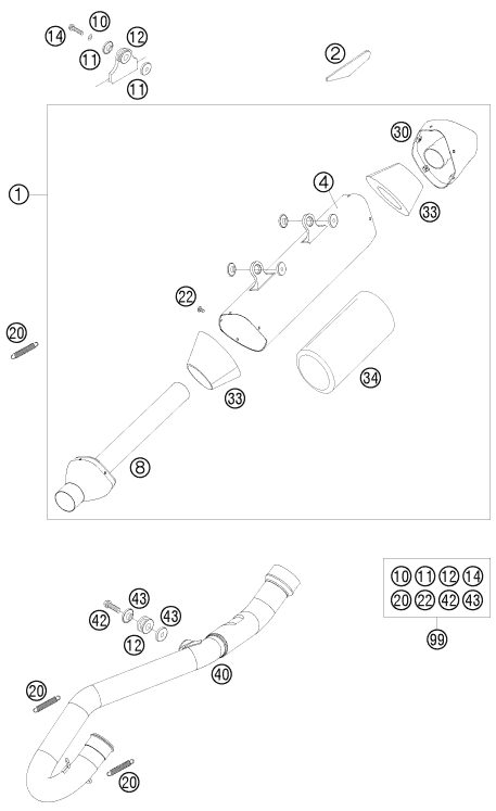 Náhled schématu EXHAUST SYSTEM