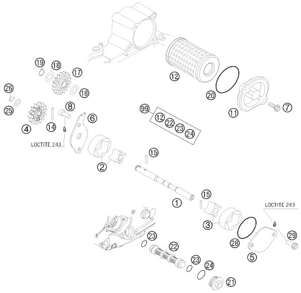 Náhled schématu LUBRICATING SYSTEM