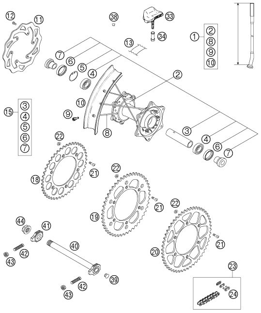 Náhled schématu REAR WHEEL