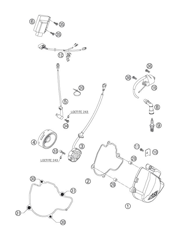 Náhled schématu IGNITION SYSTEM