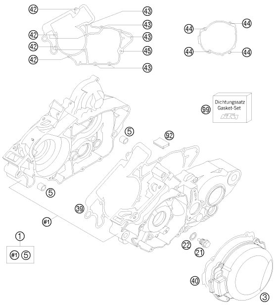 Náhled schématu ENGINE CASE