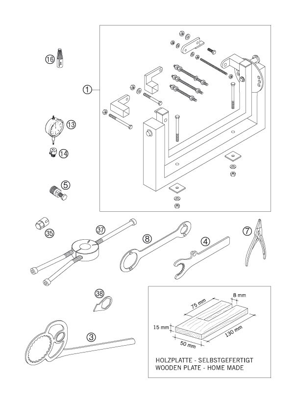 Náhled schématu Special tools (engine)