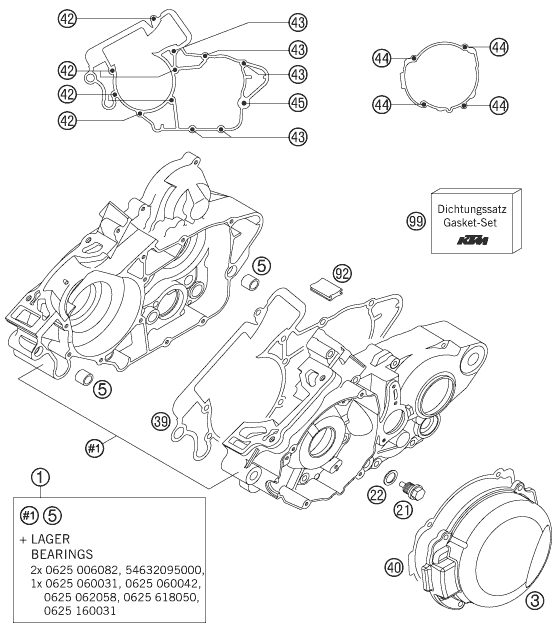 Náhled schématu ENGINE CASE