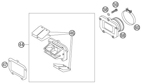 Náhled schématu REED VALVE CASE