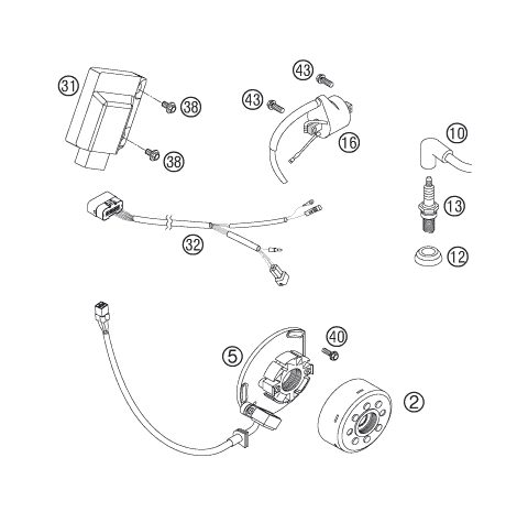 Náhled schématu IGNITION SYSTEM