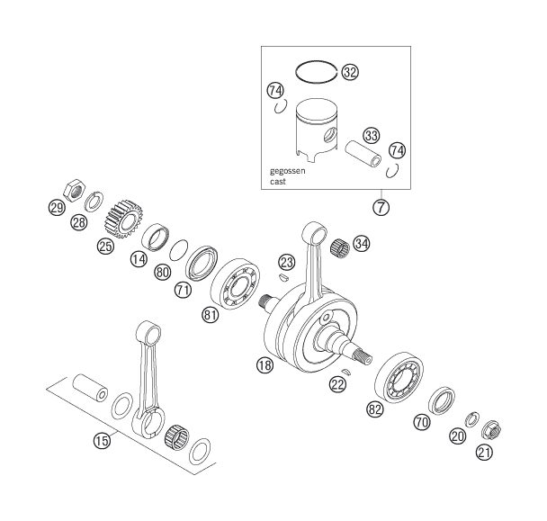 Náhled schématu CRANKSHAFT, PISTON