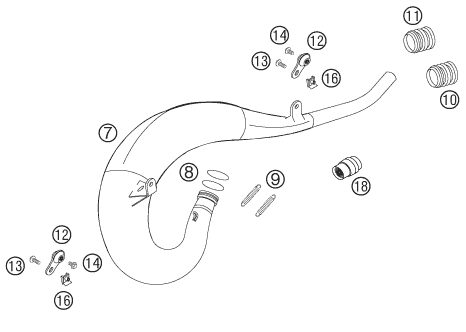 Náhled schématu EXHAUST SYSTEM