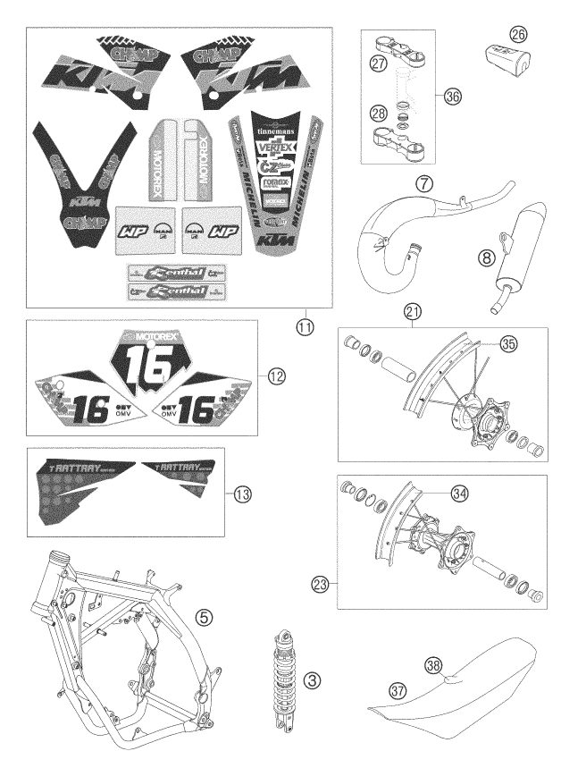 Náhled schématu NEW PARTS