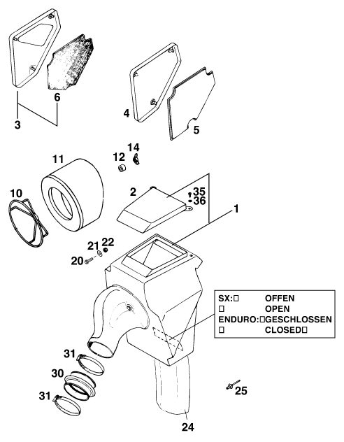 Náhled schématu AIR FILTER