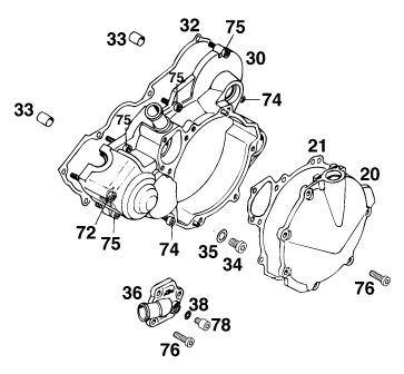 Náhled schématu CLUTCH COVER