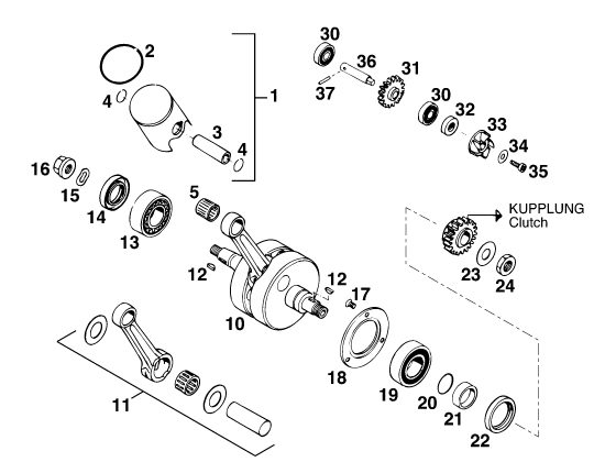 Náhled schématu CRANKSHAFT, PISTON