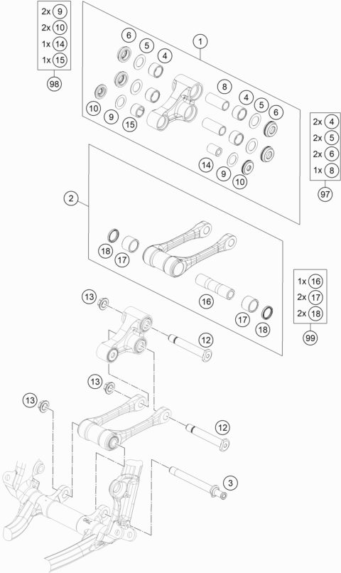 Náhled schématu PRO LEVER LINKING
