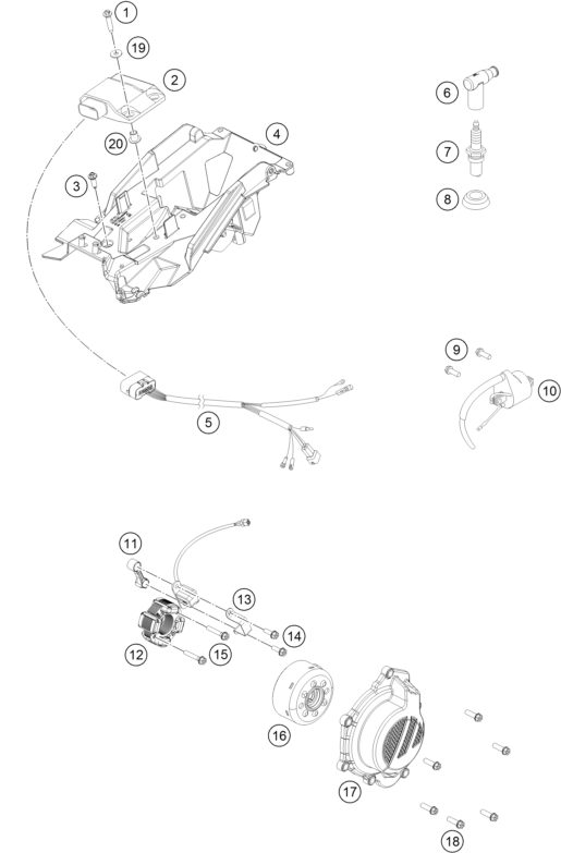 Náhled schématu IGNITION SYSTEM