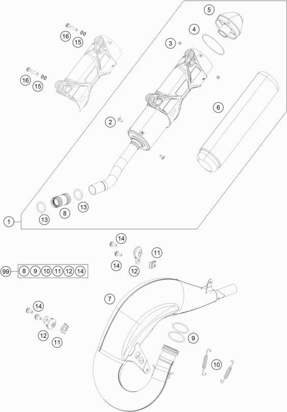 Náhled schématu EXHAUST SYSTEM