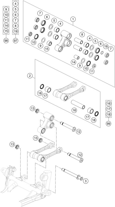 Náhled schématu PRO LEVER LINKING