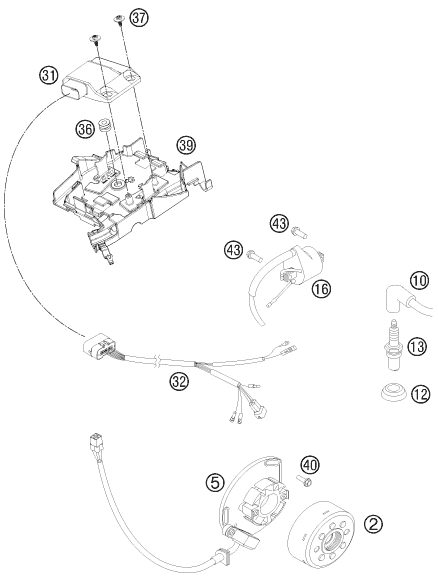 Náhled schématu IGNITION SYSTEM