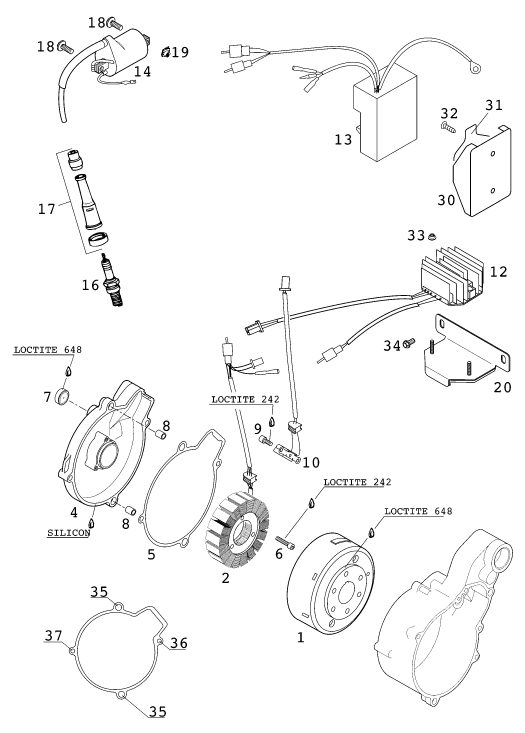 Náhled schématu IGNITION SYSTEM