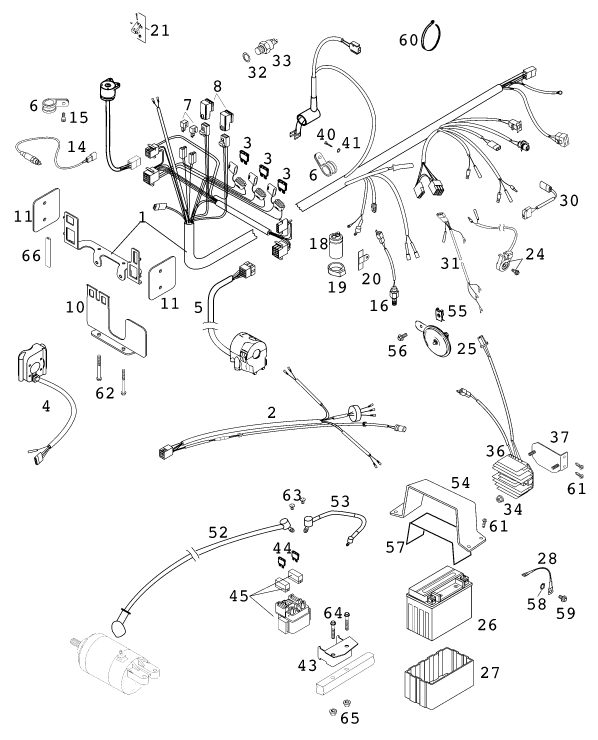 Náhled schématu WIRING HARNESS