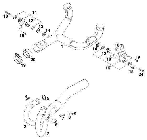 Náhled schématu EXHAUST SYSTEM