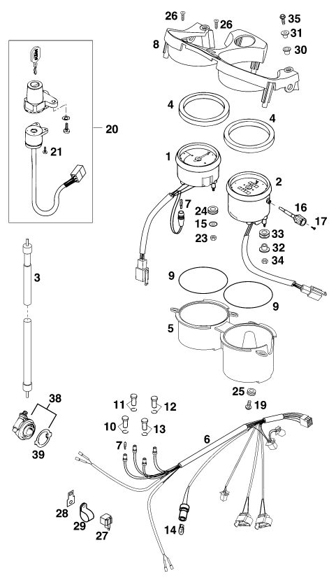 Náhled schématu INSTRUMENTS / LOCK SYSTEM