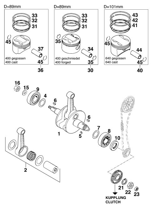 Náhled schématu CRANKSHAFT, PISTON