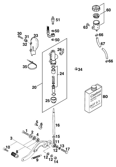 Náhled schématu REAR BRAKE CONTROL