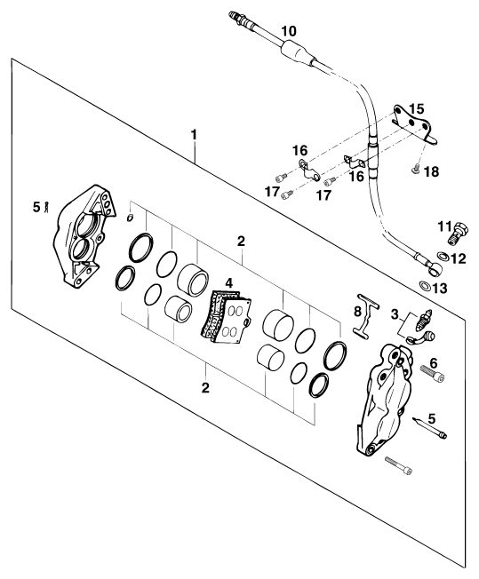 Náhled schématu FRONT BRAKE CALIPER