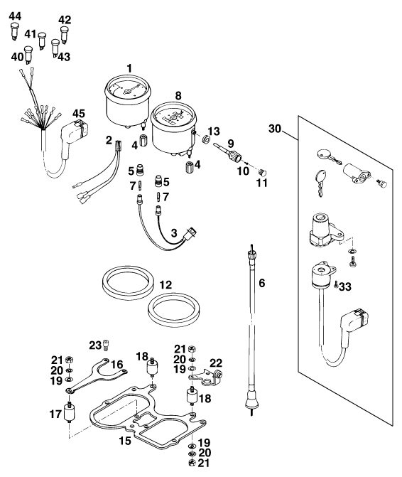 Náhled schématu INSTRUMENTS / LOCK SYSTEM