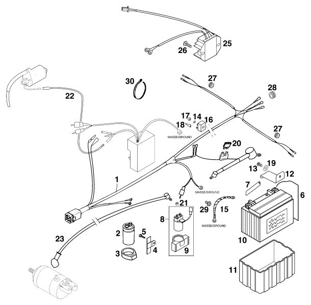 Náhled schématu WIRING HARNESS