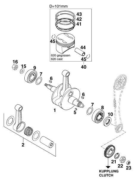 Náhled schématu CRANKSHAFT, PISTON